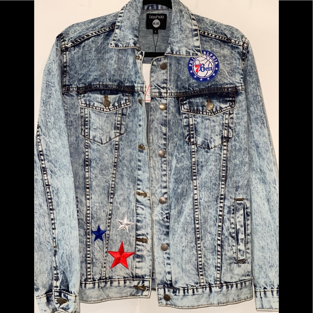 Custom NBA Philadelphia Sixers Oversized Jacket‎
